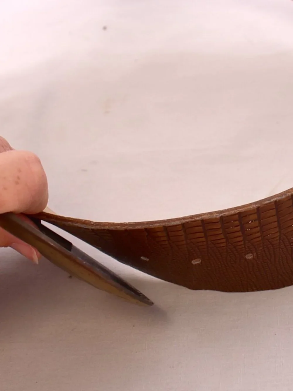 Brown 2 Inch Belt With Gold Buckle